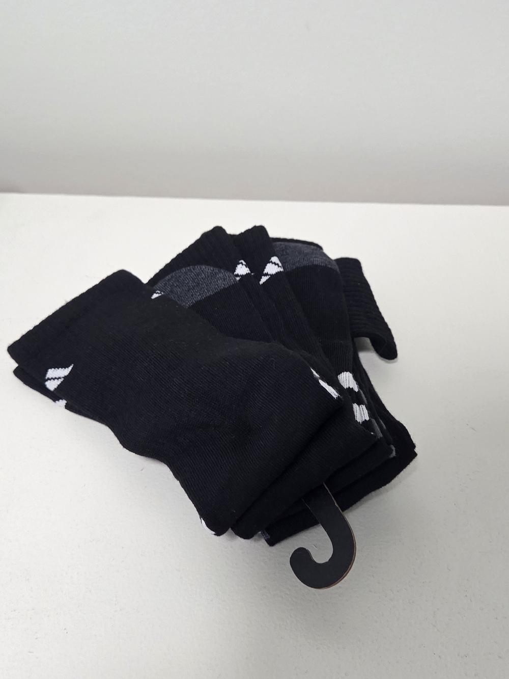 Black Men's adidas calf Socks - Pack of 4